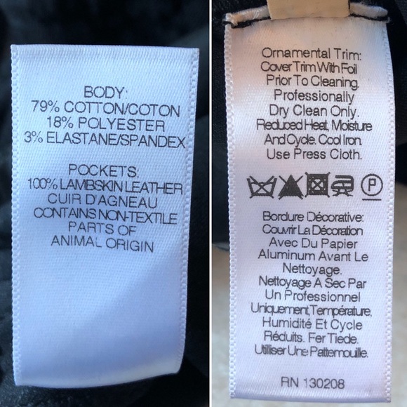 Edun High Waist Flare Leg Pant with Croc Texture - Picture 7 of 8